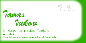 tamas vukov business card